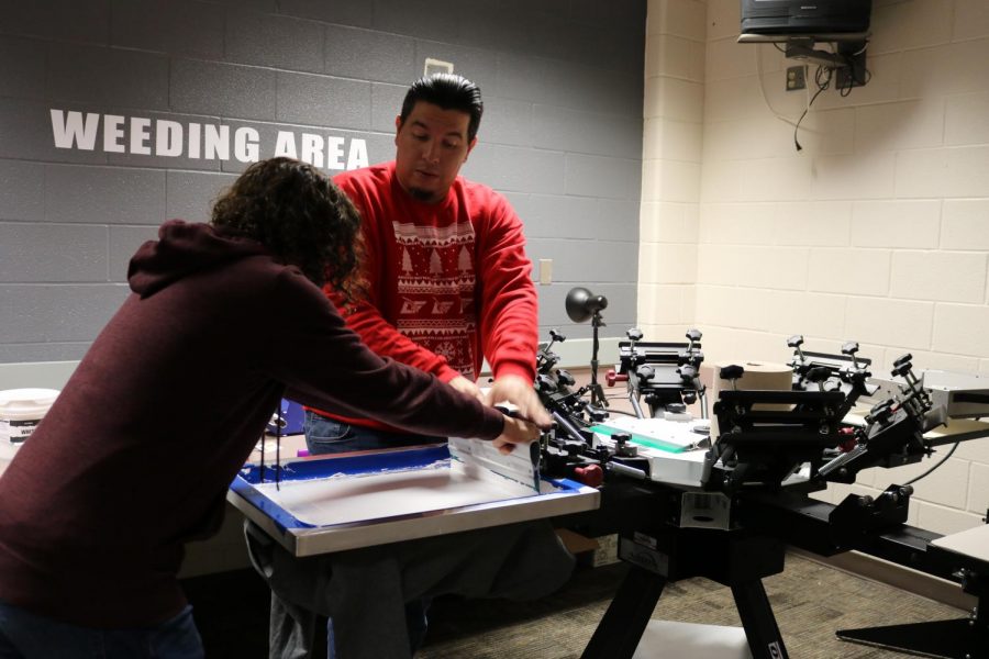 CTE Teacher Receives New Screen Printing Equipment